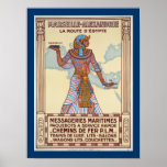 Itinéraire D'Egypte de La de ~ de Marseille - d'Al Posters