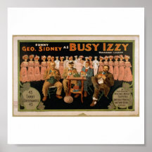 Izzy occupé posters