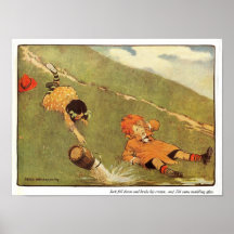 Jack et Jill sont tombés vers le bas la copie de c Posters