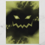 Jack-o'-lantern éffrayant font face au jaune de no prospectus