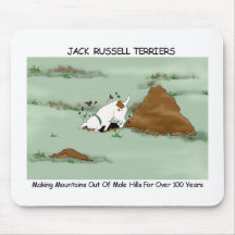 Jack Russell Terrier creusant Mousepad Tapis De Souris