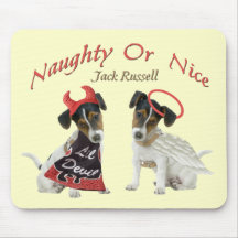 Jack Russell Terrier vilain ou Nice Tapis De Souris