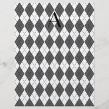 Jacquard blanc et gris de monogramme tract customisé