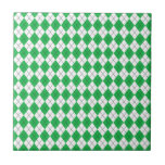 Jacquard blanc vert carreaux en céramique
