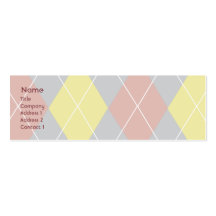 Jacquard - maigre modèles de cartes de visite