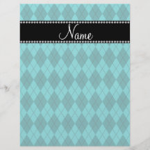 Jacquard nommé personnalisé de turquoise prospectus avec motif