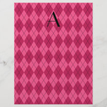 Jacquard rose de monogramme prospectus customisé
