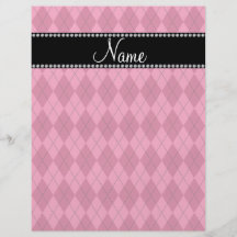 Jacquard rose nommé personnalisé prospectus