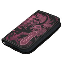 Jacquard vintage affligé personnalisé de damassé agendas folio