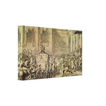Jacques-Louis David - arrivée de napoléons Toiles Tendues
