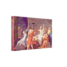 Jacques-Louis David - la mort de Socrates Toiles Tendues