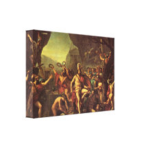 Jacques-Louis David - Leonidas chez Thermopylae Impression Sur Toile