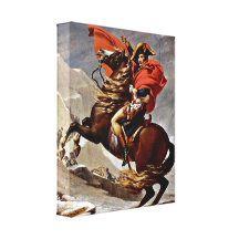 Jacques-Louis David - napoléon croisant les Alpes Toile Tendue