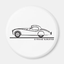 Jaguar 1948 120 magnets pour réfrigérateur