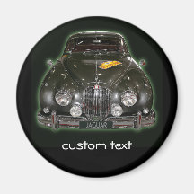 Jaguar avec le texte fait sur commande aimant