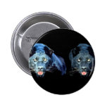 Jaguar - panthère noire badge avec épingle