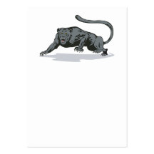 Jaguar rôdant modèle de carte de visite