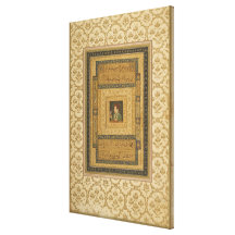 Jahangir tenant une image de Madonna, inscrib Toiles Tendues
