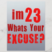 J'ai 23 ans, ce qui est votre excuse ? Anniversair Prospectus