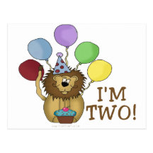 J'ai 2 ans (le lion) cartes postales
