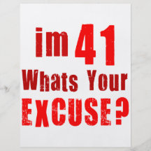 J'ai 41 ans, ce qui est votre excuse ? Anniversair Prospectus En Couleur
