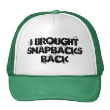 J'ai apporté à des relances Snapback arrière Casquettes De Camionneur