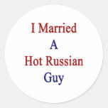 J'ai épousé un type russe chaud autocollants