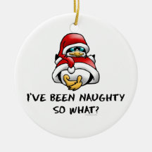 J'ai été vilain, ainsi ce qui ? ornement de noël