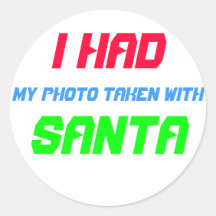 J'ai fait prendre ma photo avec Père Noël ! Adhésifs