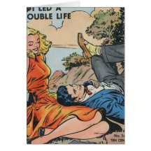 J'ai mené une double vie carte de vœux