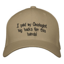 J'ai payé mes fortunes d'oncologiste cette coiffur casquettes brodées