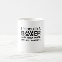 J'ai secouru un boxeur tasses à café