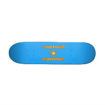 J'ai survécu au bonheur de santé mentale de dépres plateaux de skateboards customisés