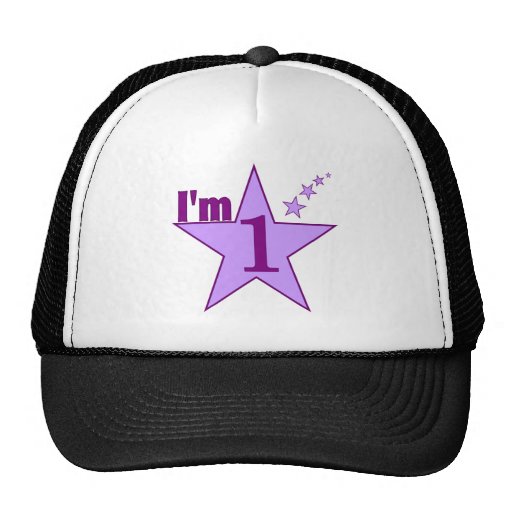 J'ai un ans (la ?ère fête d'anniversaire de fille) casquettes de camionneur