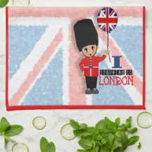 J'ai voyagé à la serviette de cuisine de Londres Serviette Pour Les Mains