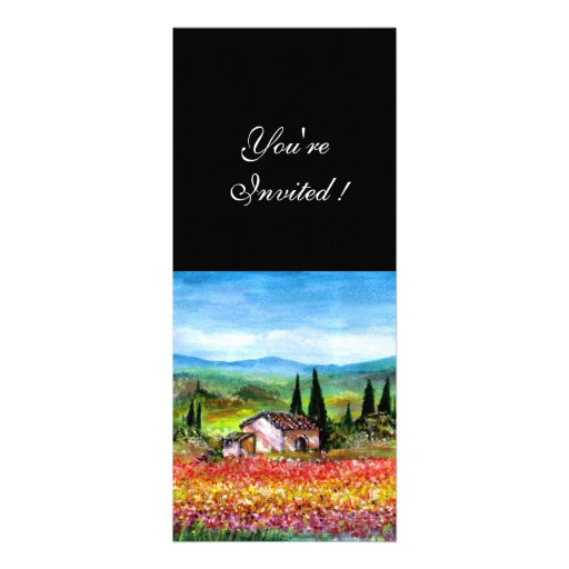 JAILLISSEZ EN TOSCANE, bleu jaune rose rouge lumin Faire-parts
