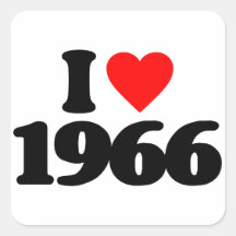J'AIME 1966 AUTOCOLLANTS