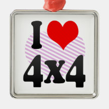 J'aime 4x4 ornements