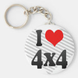 J'aime 4x4 porte-clé