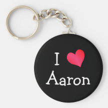 J'aime Aaron Porte-clefs