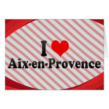J'aime Aix-en-Provence, France Carte