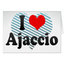 J'aime Ajaccio, France Carte De Vœux