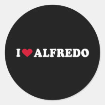 J'AIME ALFREDO AUTOCOLLANTS