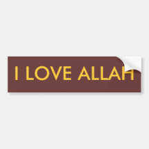 J'AIME ALLAH ADHÉSIF POUR VOITURE