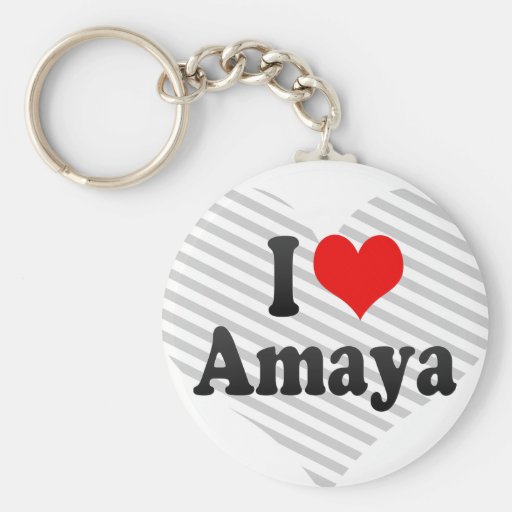 J'aime Amaya Porte-clé