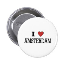J'aime Amsterdam Badges Avec Agrafe