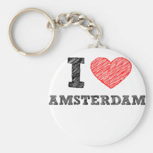 J'aime Amsterdam Porte-clef