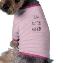 J'AIME ASHTON ET KIM T-SHIRTS POUR CHIEN