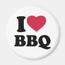 J'aime BBQ - barbecue Magnets Pour Réfrigérateur
