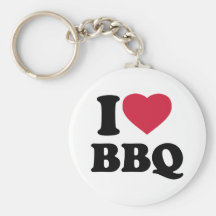 J'aime BBQ - barbecue Porte-clefs